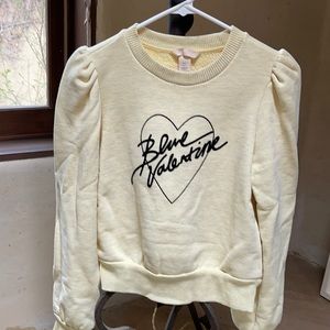 Sweatshirt in light yellow